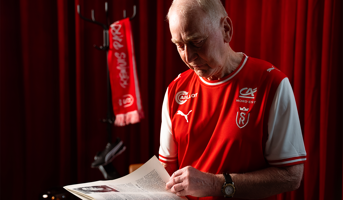 Maillot Stade de Reims 2026/27 domicile — porté