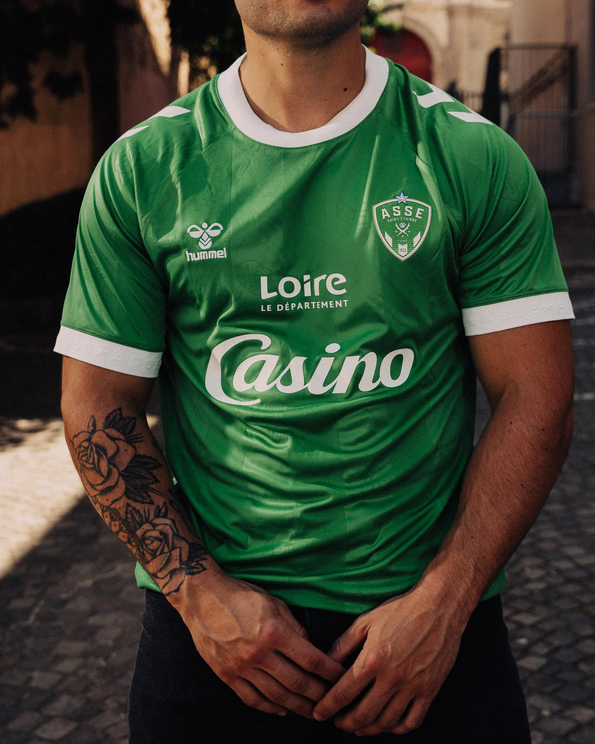 Maillot AS Saint-Étienne 2026/27 domicile — porté