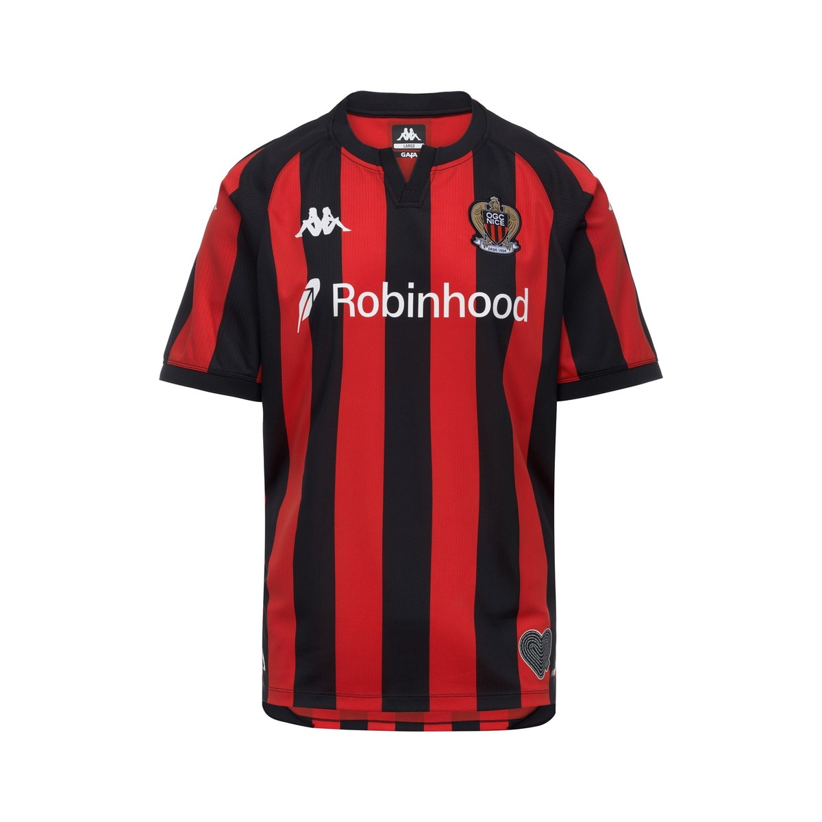 Maillot OGC Nice 2026/27 domicile — vue de face