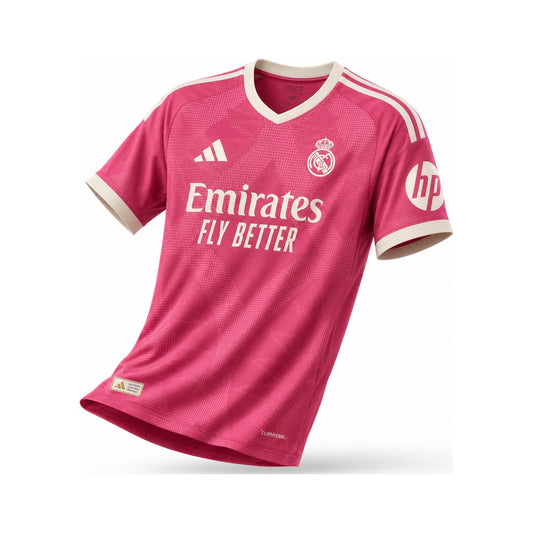 Maillot Real Madrid 2026/27 third rose — vue de face