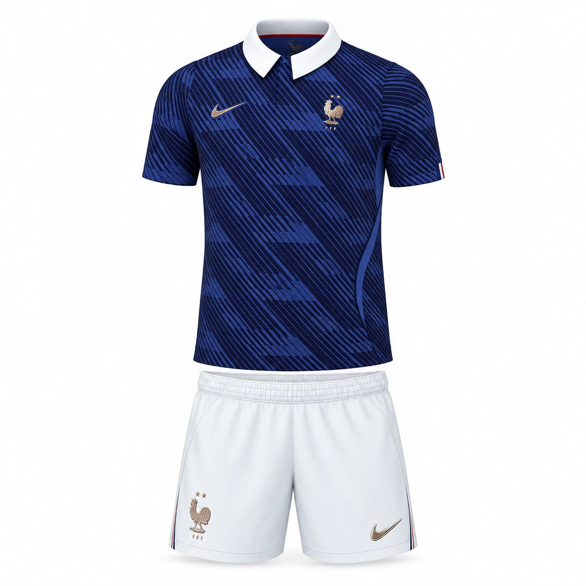 Ensemble France Enfant 2026 domicile : maillot et short inclus