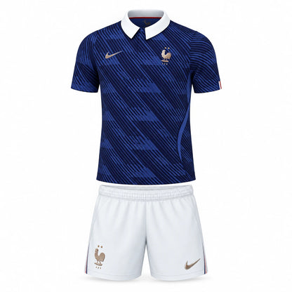 Ensemble France Enfant 2026 domicile : maillot et short inclus